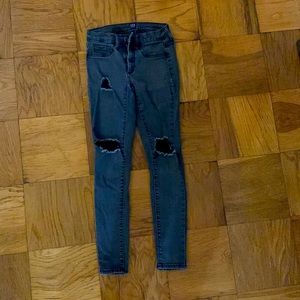 Gap skinny ripped jeans